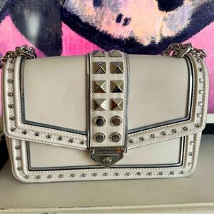 Michael Kors Soho frame out studded leather bag